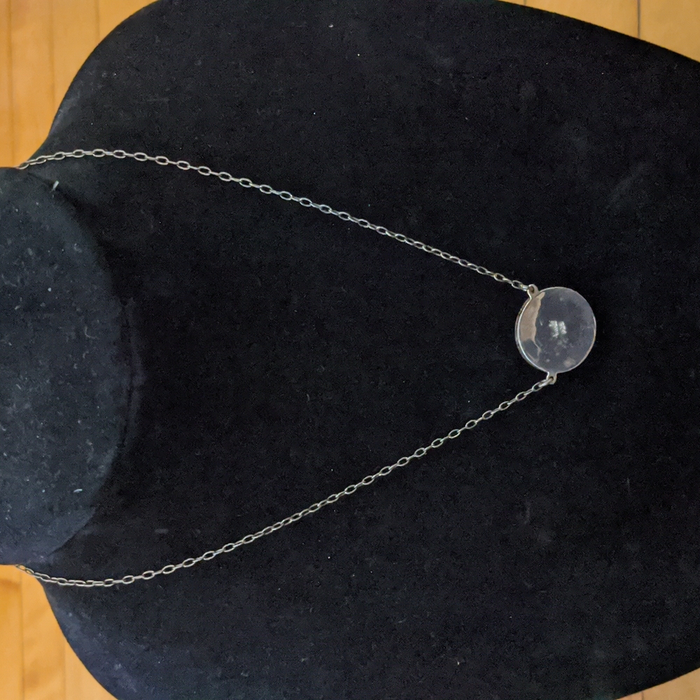 Sterling Silver Inlay Necklace - Picture 5 of 6